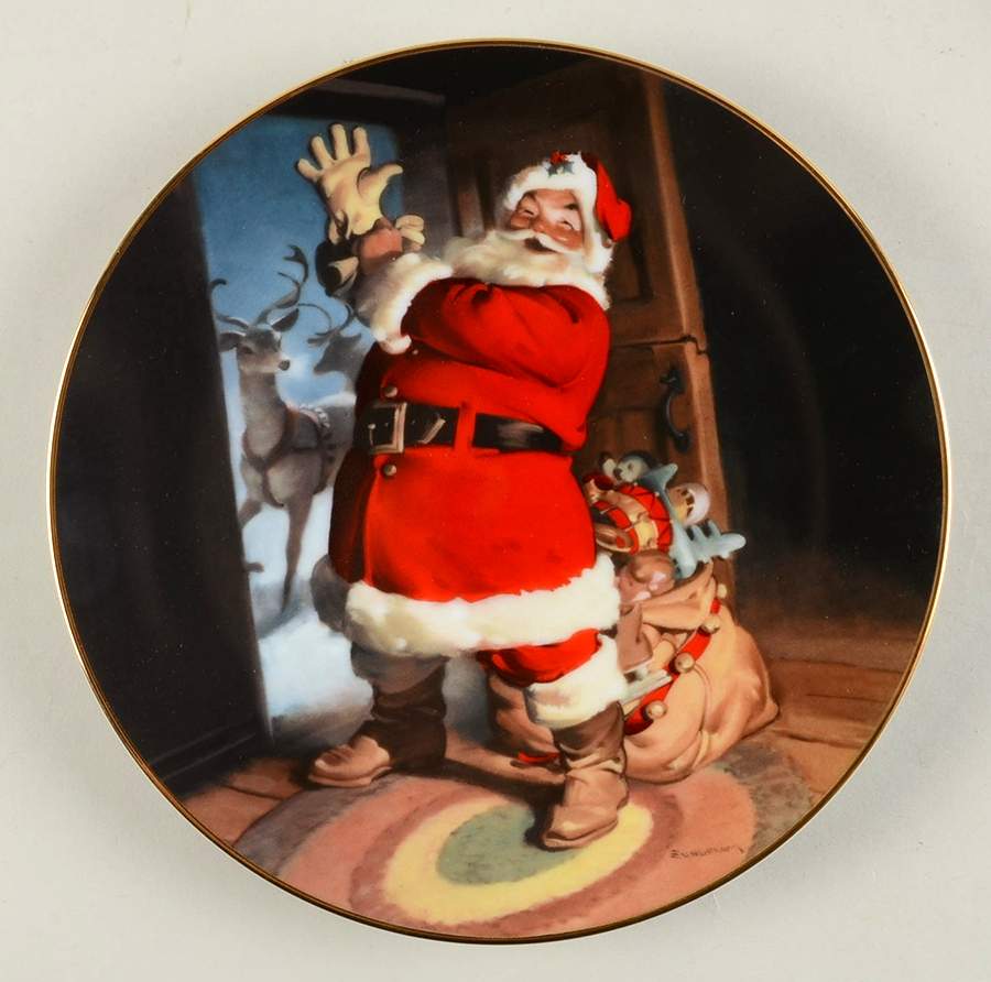The Sundblom Santa Santa's On His Way - Boxed by Edwin Knowles-1