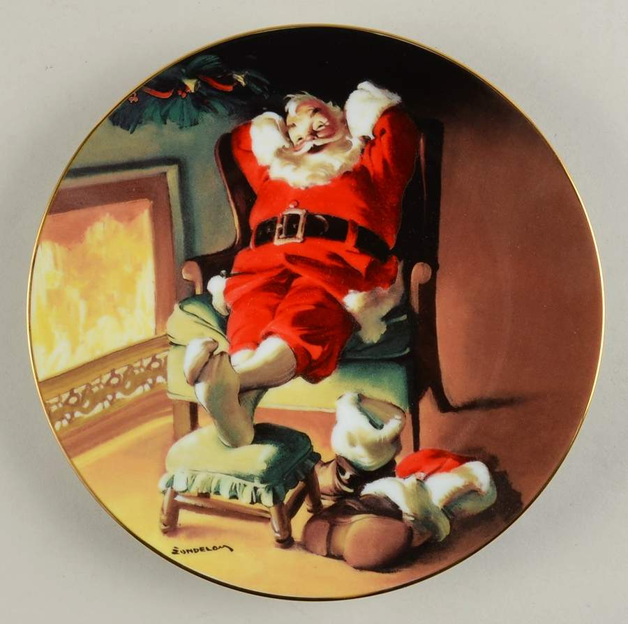 The Sundblom Santa To All A Good Night - No Box by Edwin Knowles-1