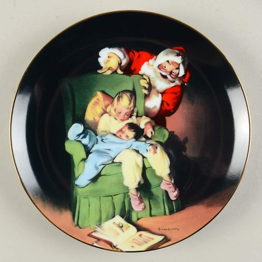 The Sundblom Santa Christmas Vigil - Boxed by Edwin Knowles-1