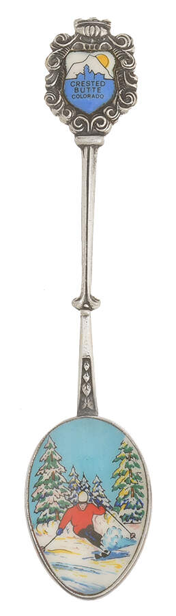 Souvenir Spoons Crested Butte, Colorado - No Box by Klepa Arts-1