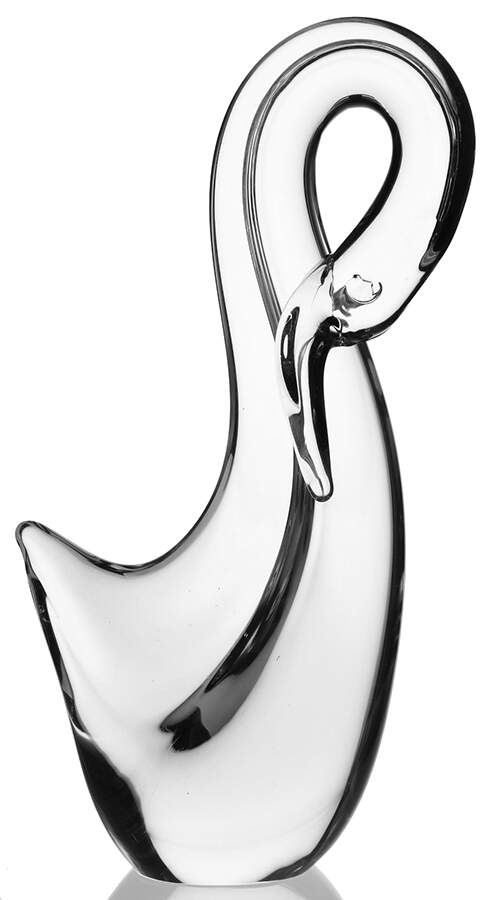 Kristaluxus Art Glass Figurines Swan-Clear - No Box by Kristaluxus-1