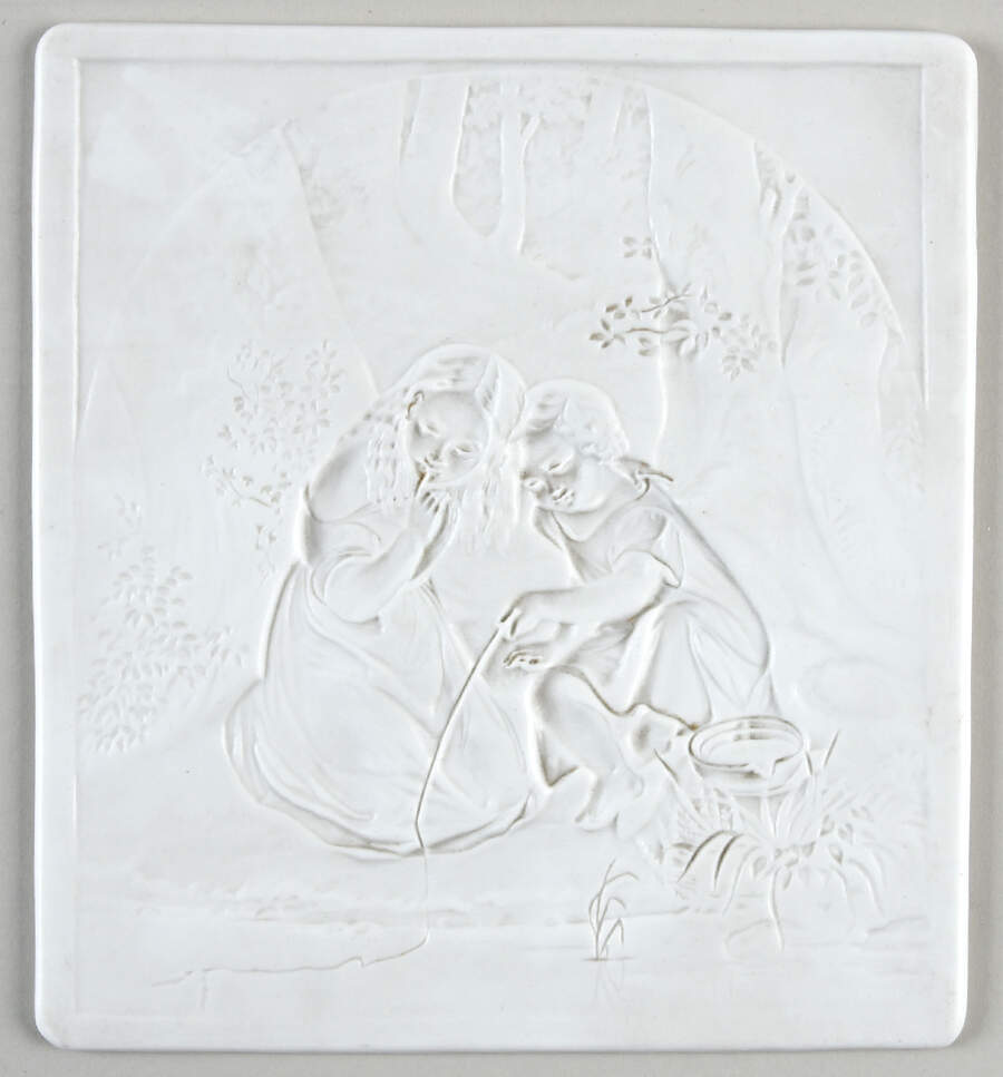 Lithophane Tiles Children By Stream-No Frame - No Box by KPM-1