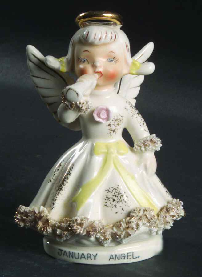 Older,  Angel of the Month January - No Box by Lefton-1