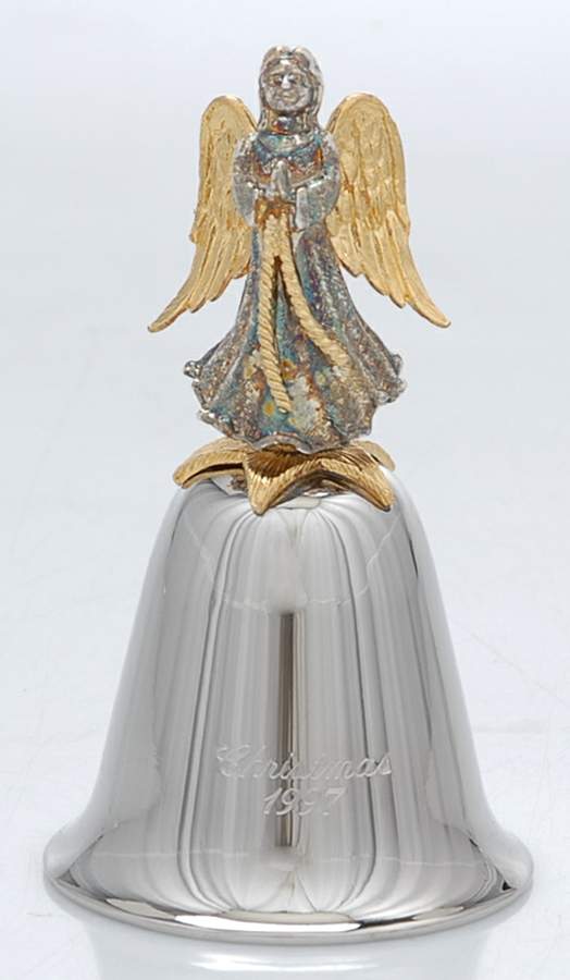 Lunt Christmas Bell Angel - With Box by Lunt Silver-1