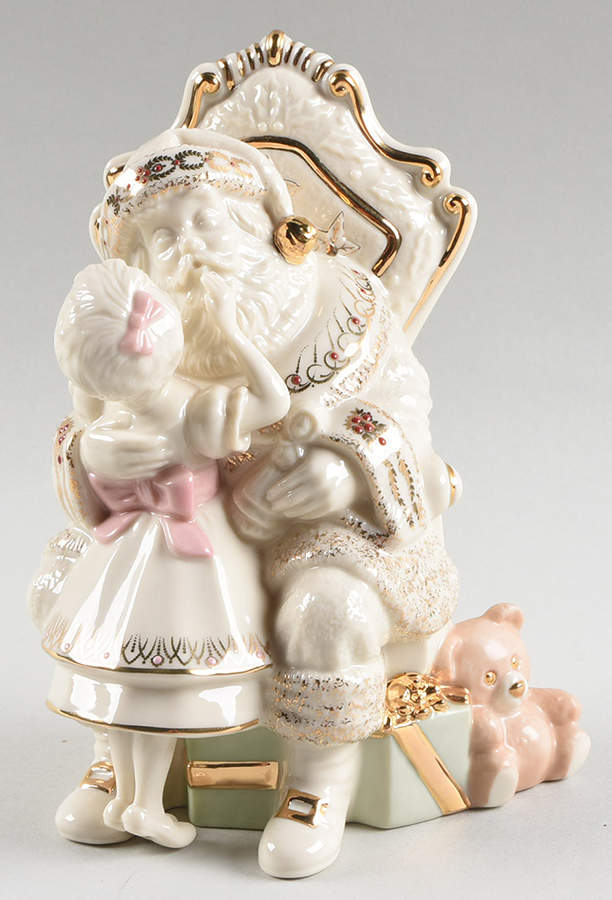 China Jewel Santa Santa Please-Pink Bow - No Box by Lenox-1