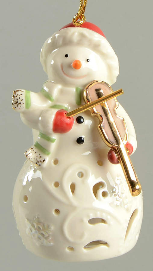 Lenox Christmas Ornament Violin Snowman - Boxed by Lenox-1