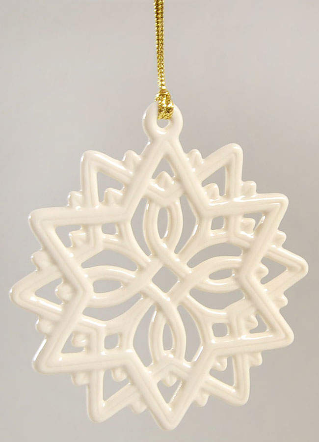 Lenox Christmas Ornament Pierced Star Snowflake - Boxed by Lenox-1