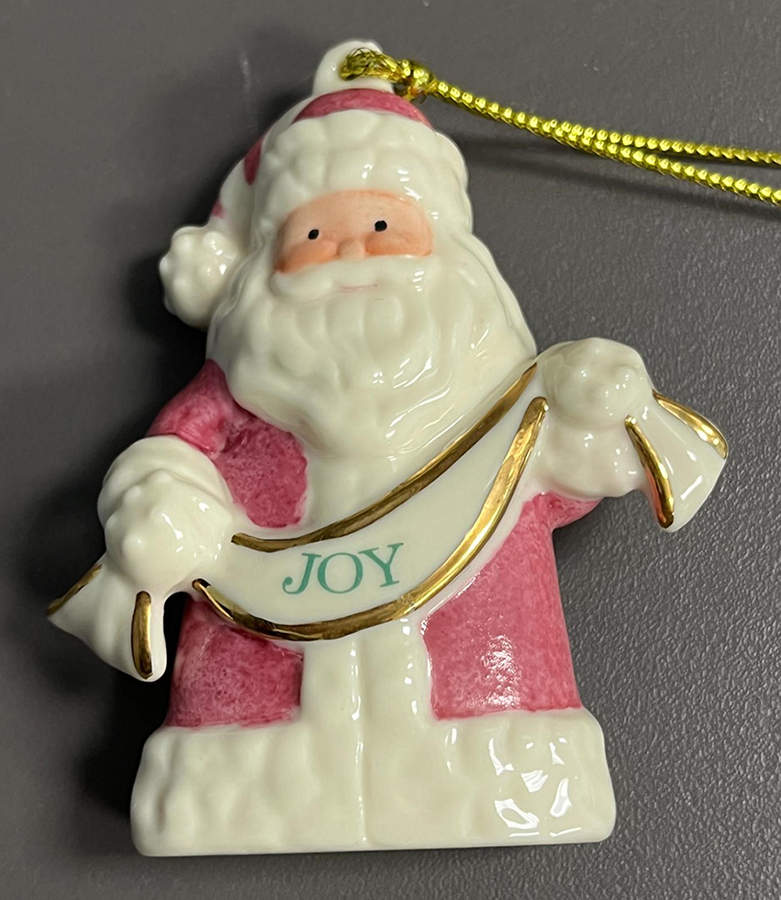 Lenox Christmas Ornament Santa-Joy - No Box by Lenox-1