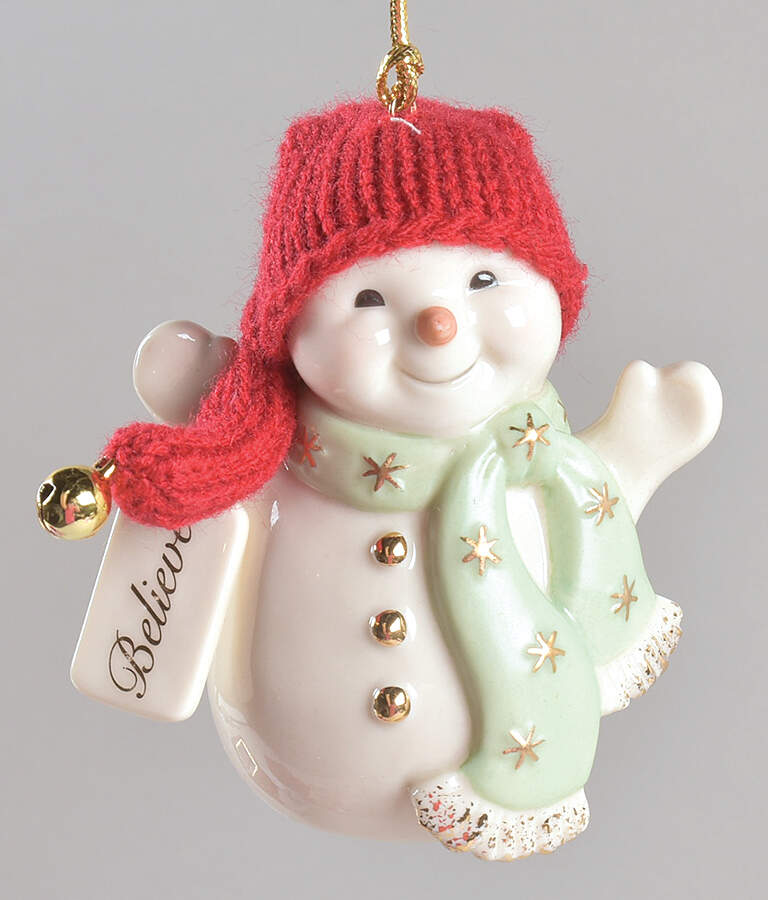 Lenox Christmas Ornament Jingle All The Way Snowman - With Box Bx338 by Lenox-1