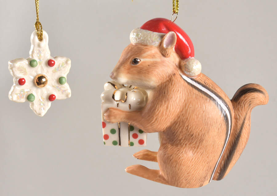 Lenox Christmas Ornament Chipmunk Cheer - Boxed by Lenox-1