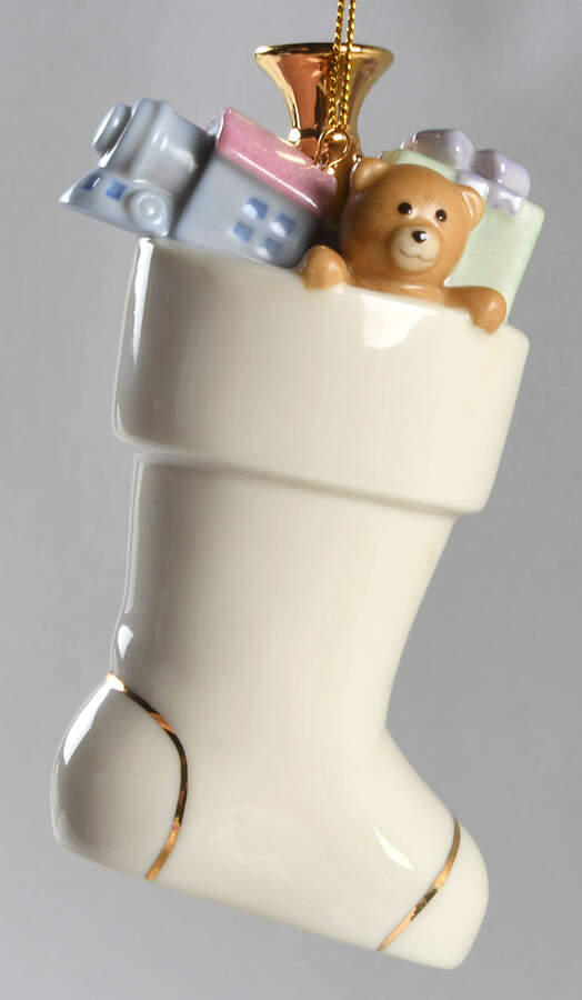 Lenox Christmas Ornament Boot-Gold Club - No Box by Lenox-1