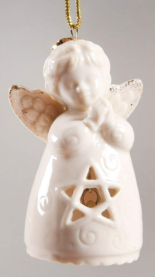 Lenox Christmas Ornament Angel Wishes-Star Bell - No Box by Lenox-1