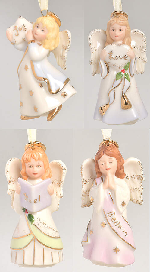 Lenox Christmas Ornament Mini Angel Ornaments-Set Of 4 - No Box by Lenox-1