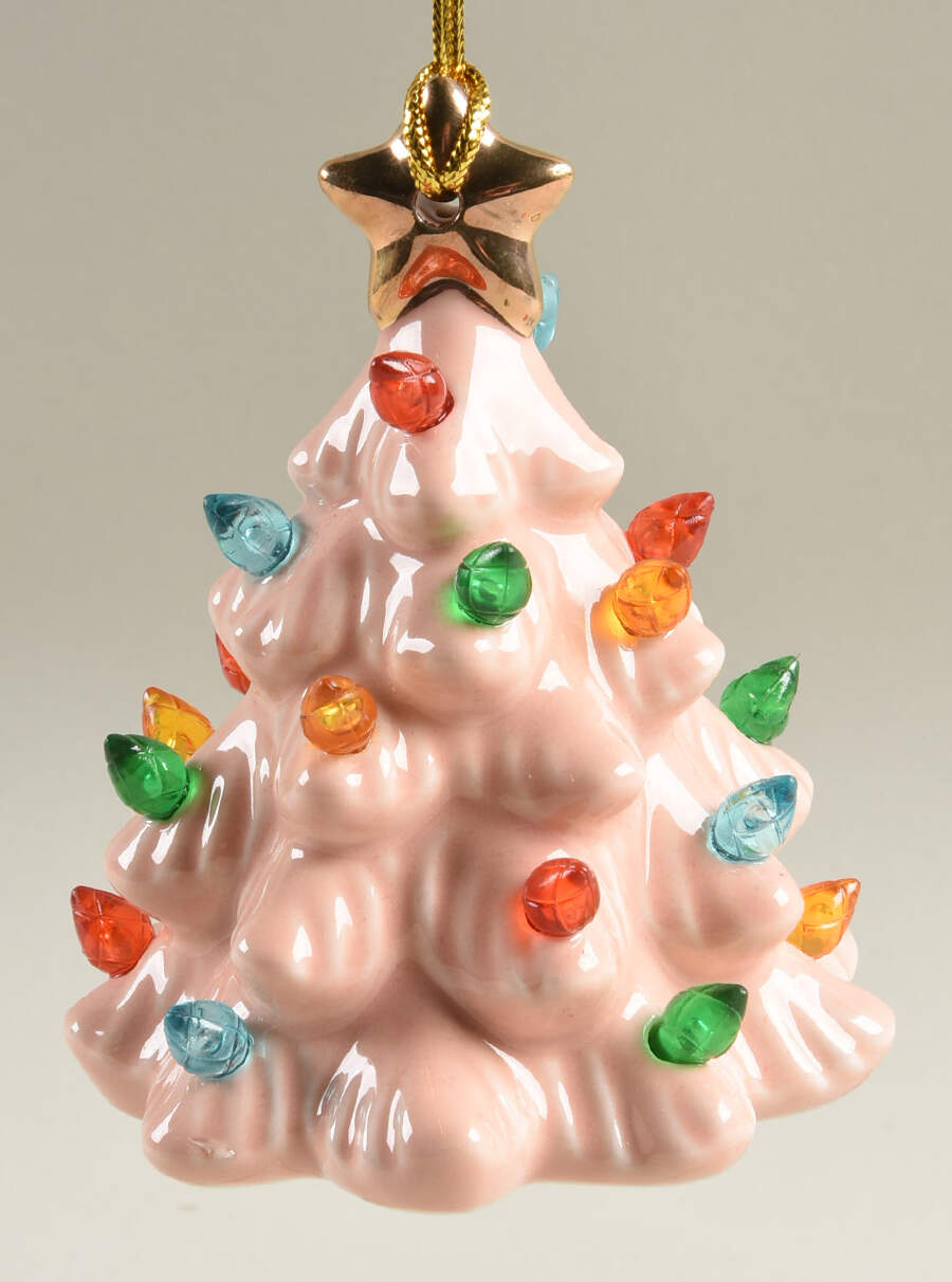 Lenox Christmas Ornament Treasured Traditions Lit Tree Pink - No Box by Lenox-1