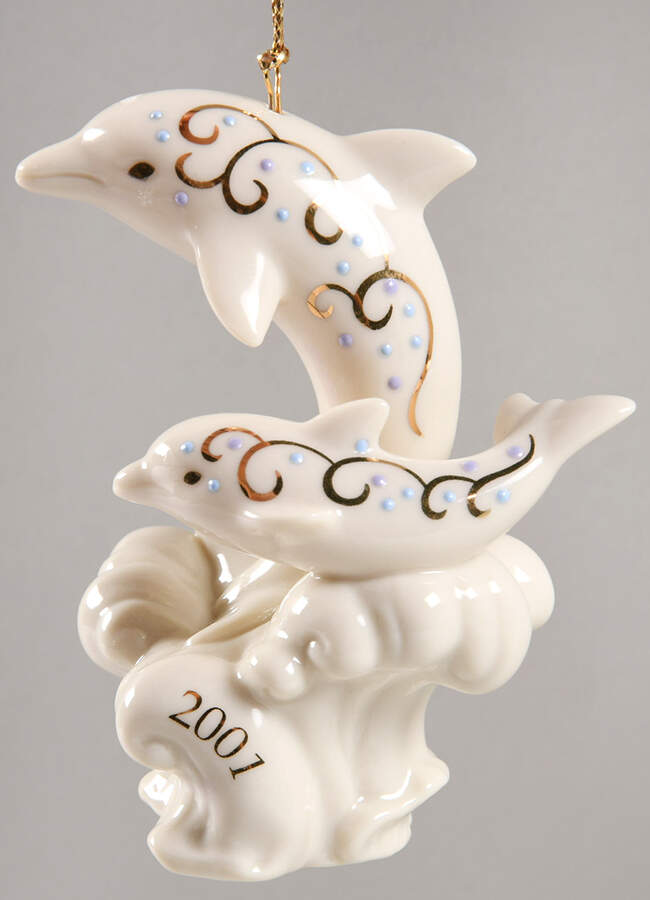 Lenox Christmas Ornament Dolphin Holiday - No Box by Lenox-1