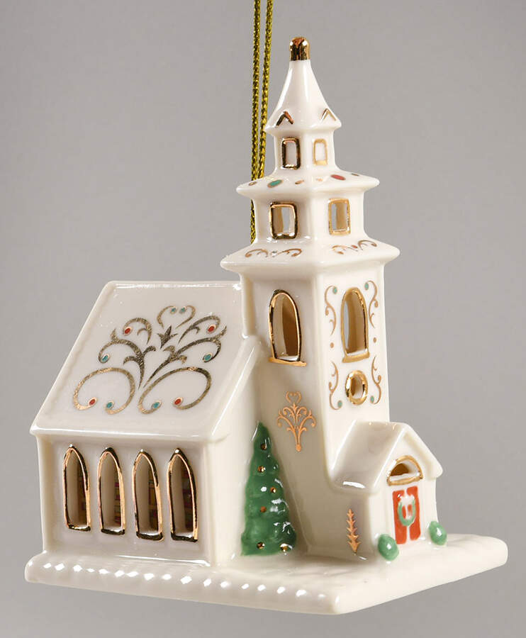 Lenox Christmas Ornament Little Christmas Chapel - No Box by Lenox-1