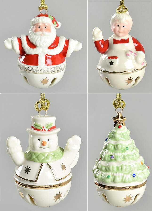 Lenox Christmas Ornament Jingle Bell Ornament-Set Of 4 - No Box by Lenox-1