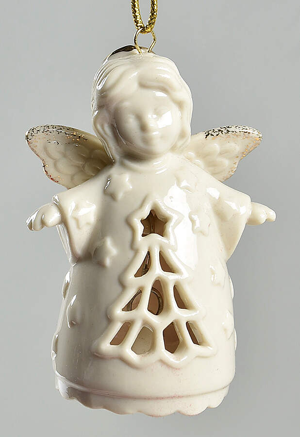 Lenox Christmas Ornament Angel Wishes-Tree Bell - With Box Bx326 by Lenox-1