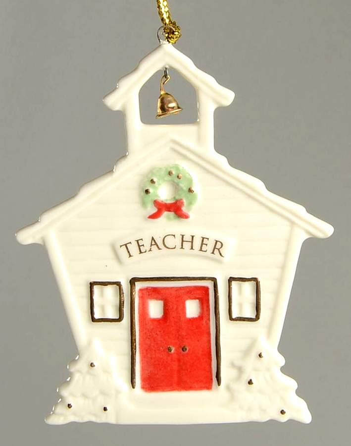 Lenox Christmas Ornament For My Teacher-School House - No Box by Lenox-1