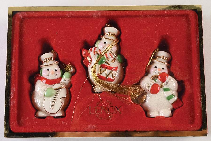 Lenox Christmas Ornament Snowman-Set Of 3 - Boxed by Lenox-1
