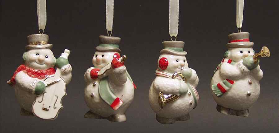 Lenox Christmas Ornament Mini Snowman Ornaments-Set Of 4 - Boxed by Lenox-1