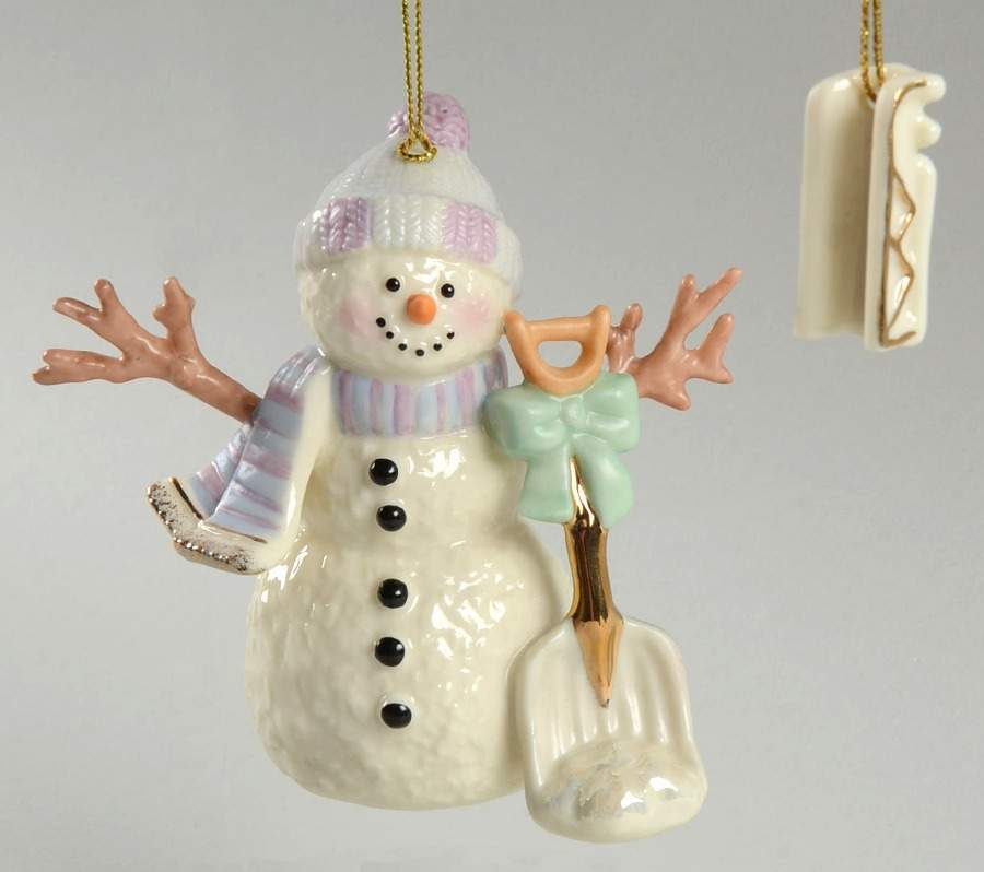 Lenox Christmas Ornament Snowy Day Friend-Set Of 2 - No Box by Lenox-1