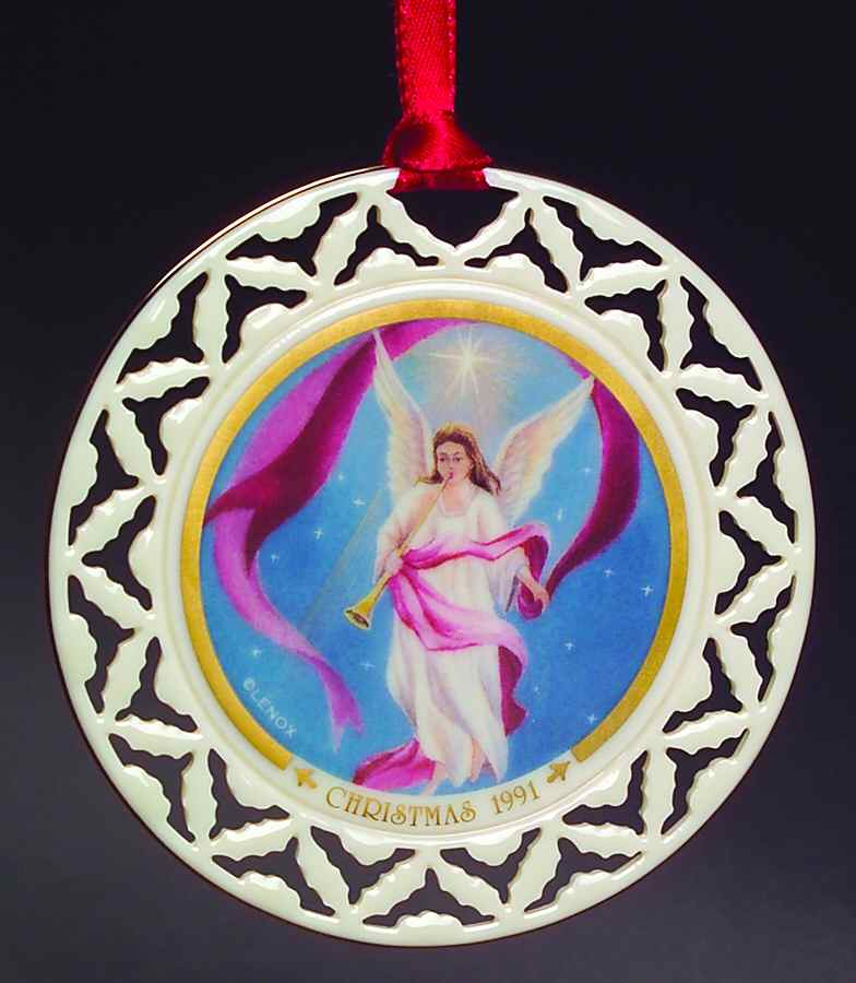 Lenox Christmas Ornament Angel With Trumpet - Boxed by Lenox-1