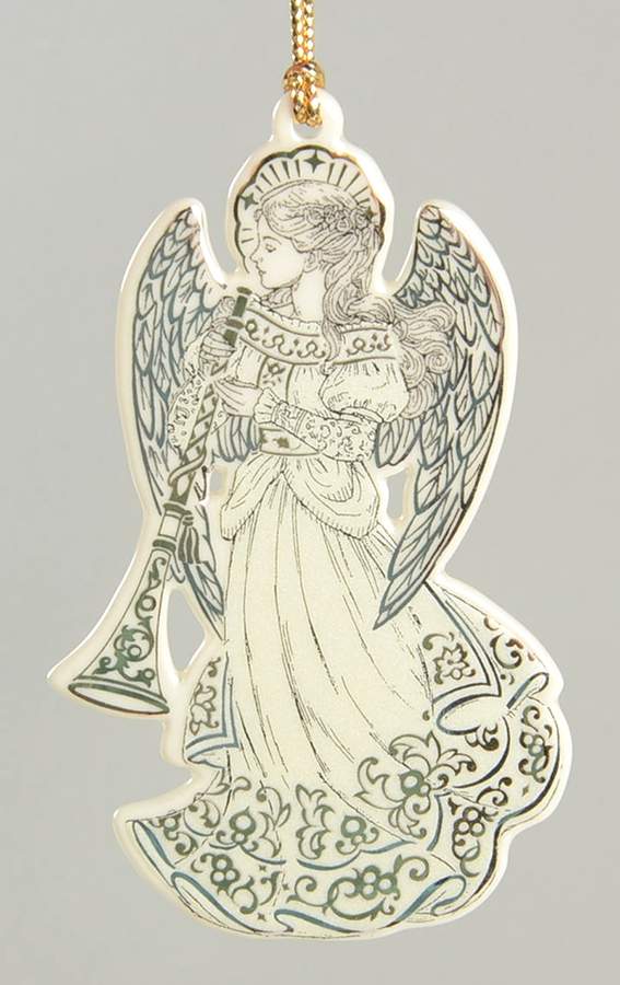 Lenox Christmas Ornament Baroque Angel With Horn - Boxed by Lenox-1