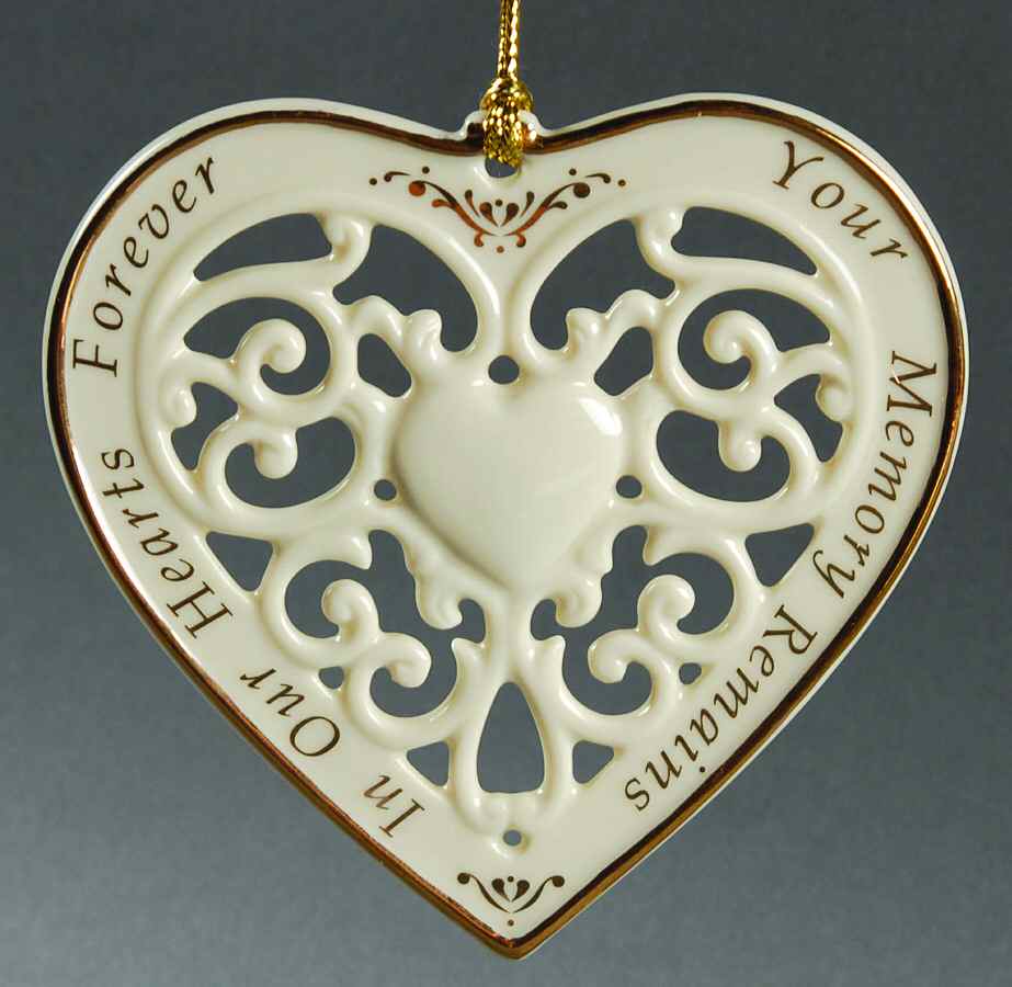 Lenox Christmas Ornament In Our Hearts-Memory Ornament - No Box by Lenox-1