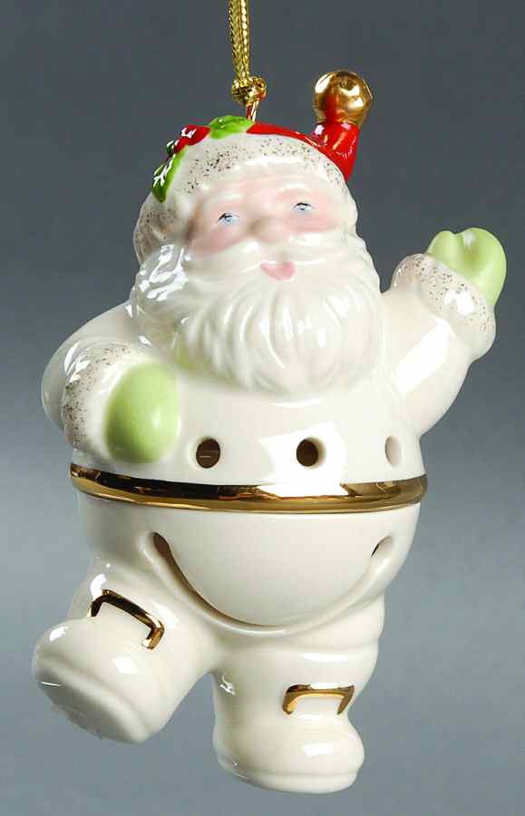 Lenox Christmas Ornament Jingle Belly Santa - No Box by Lenox-1