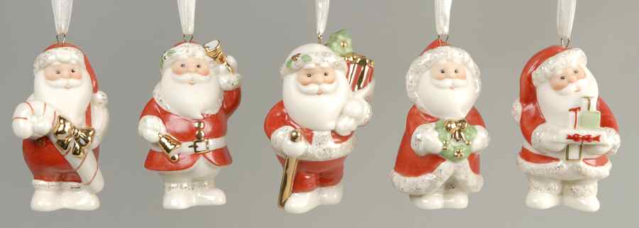Lenox Christmas Ornament Santa Stand-Abouts-Set Of 5 - Boxed by Lenox-1