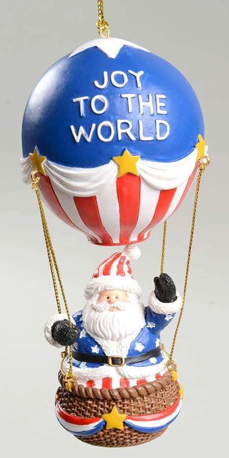 Lenox Christmas Ornament Freedom Flyer-Joy To The World Santa - No Box by Lenox-1