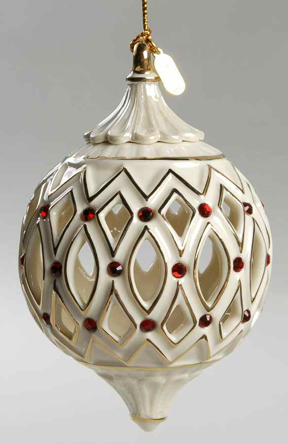 Lenox Christmas Ornament 2003-Thank You  Keepsake Ball - No Box by Lenox-1