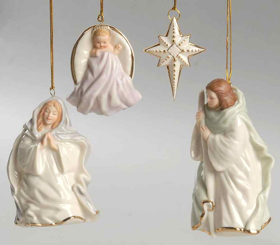 Lenox Christmas Ornament Holy Family-Set Of 4 - Boxed by Lenox-1