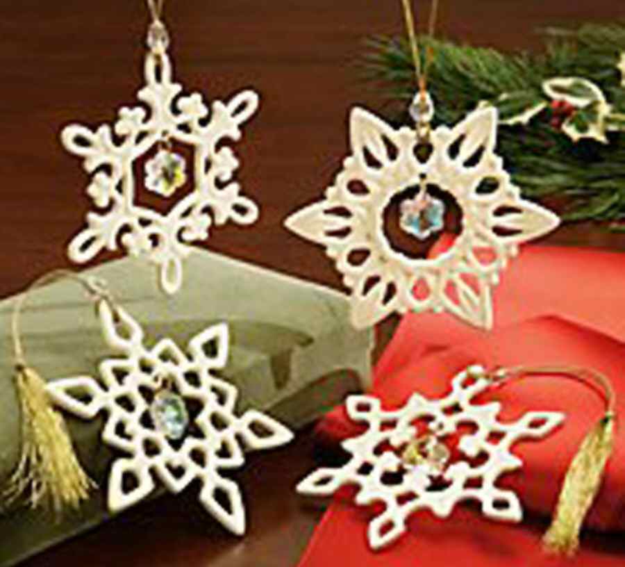 Lenox Christmas Ornament Snowflake Charm Orna (S/4) - No Box by Lenox-1