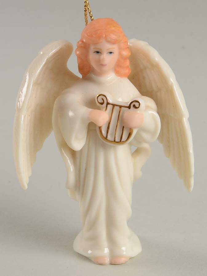 Lenox Christmas Ornament Angel With Harp - No Box by Lenox-1
