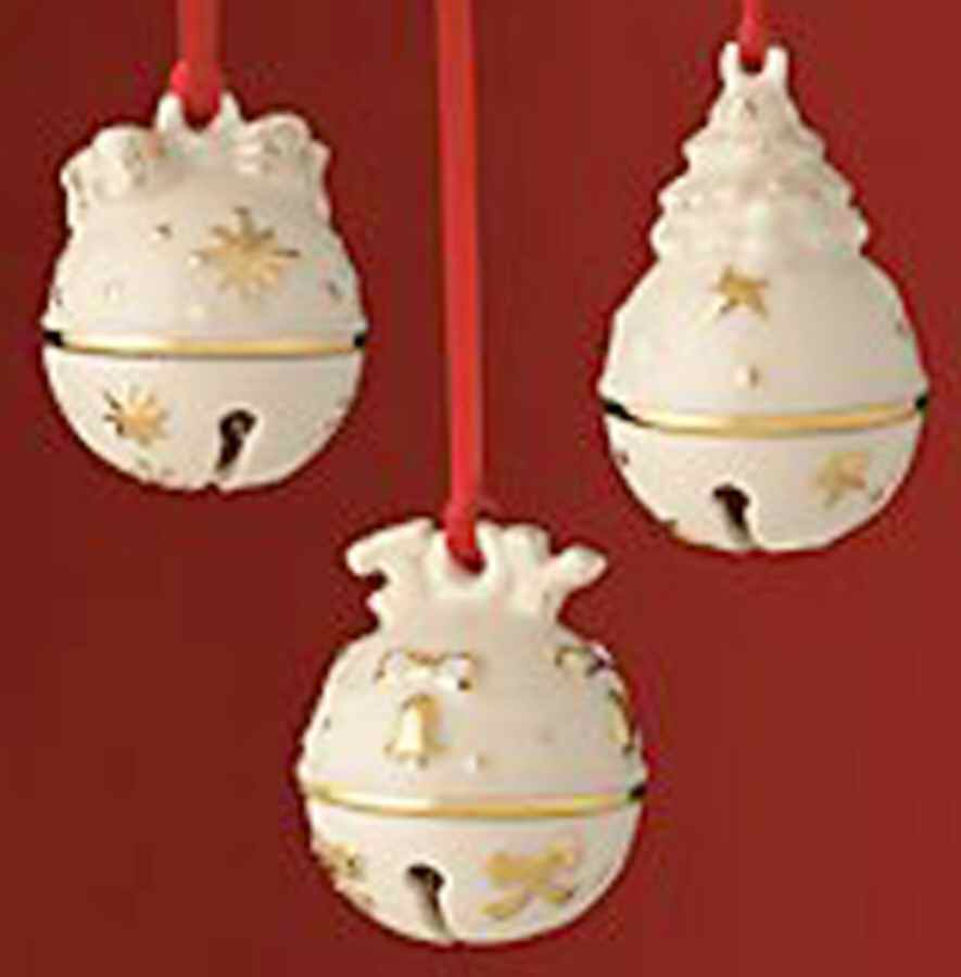 Lenox Christmas Ornament Just Jingles- Boxed Set Of 3 - Boxed by Lenox-1