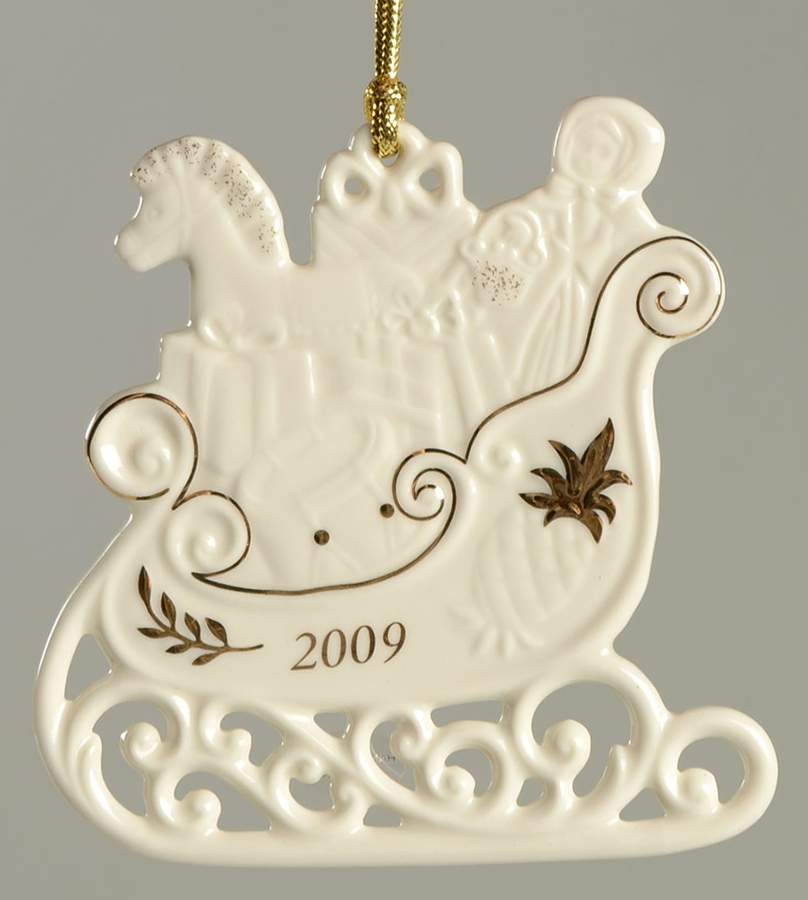 Lenox Christmas Ornament Wonderful Sleigh - Boxed by Lenox-1