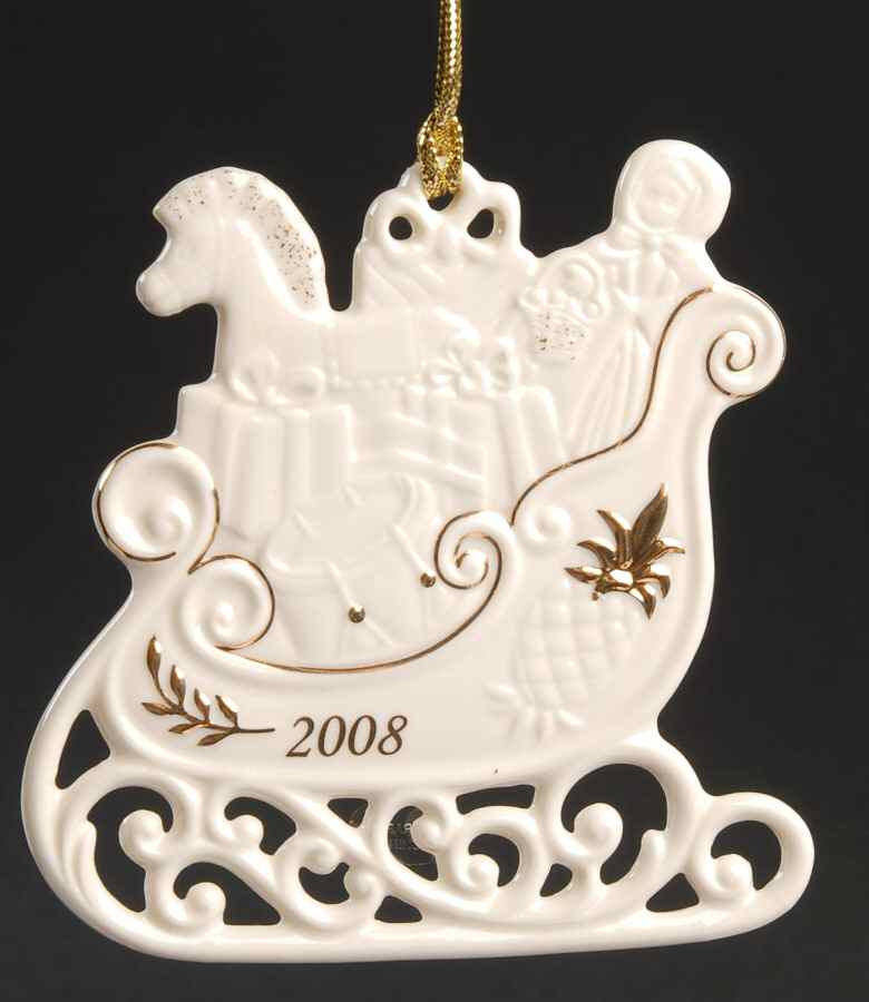 Lenox Christmas Ornament Wonderful Winter Sleigh - Boxed by Lenox-1