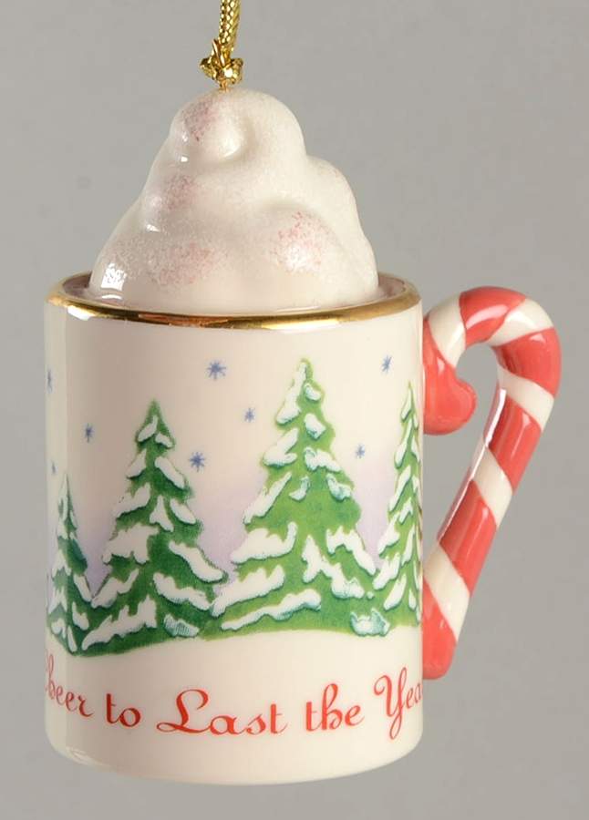Lenox Christmas Ornament A Cup Of Good Cheer To Last The Year - No Box by Lenox-1