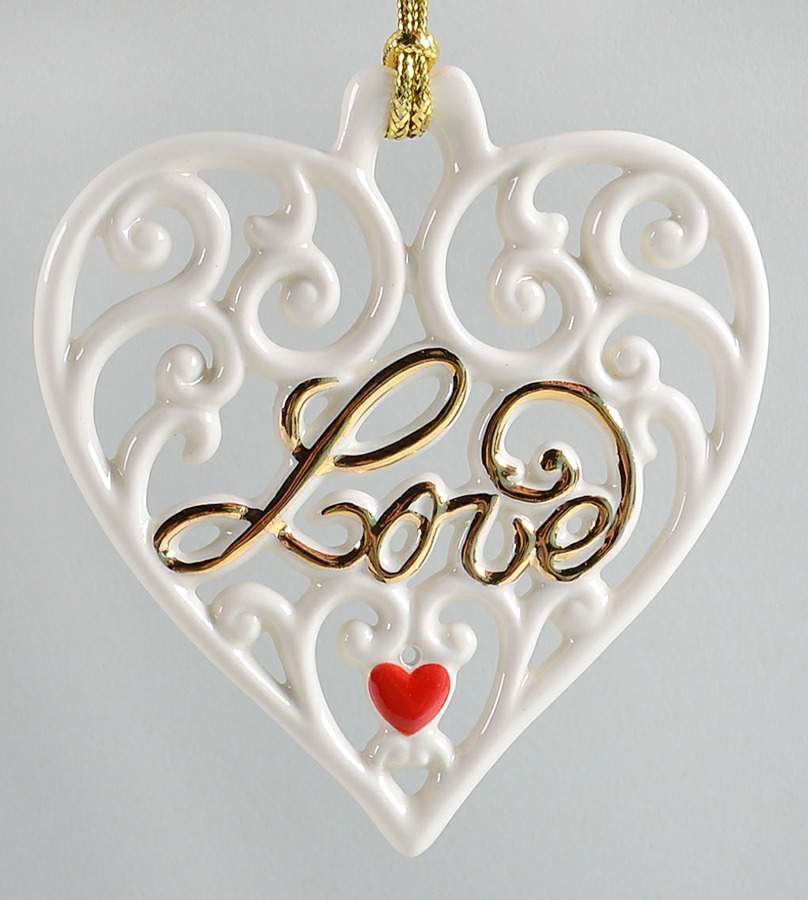 Lenox Christmas Ornament Love Pierced Heart - Boxed by Lenox-1