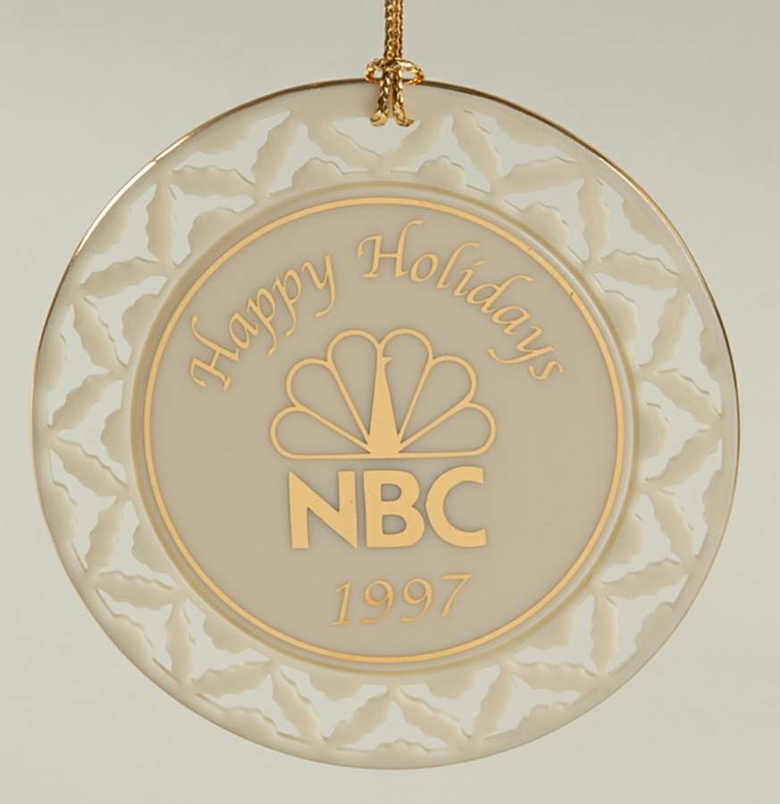 Lenox Christmas Ornament Nbc Happy Holidays - Boxed by Lenox-1