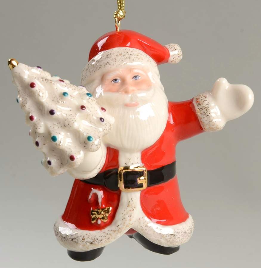 Lenox Christmas Ornament Santa With Tree - No Box by Lenox-1