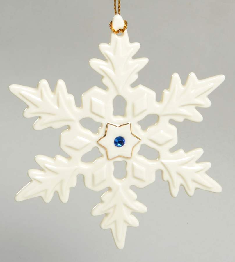 Lenox Christmas Ornament Jeweled Snowflake-Ornament Club - Boxed by Lenox-1