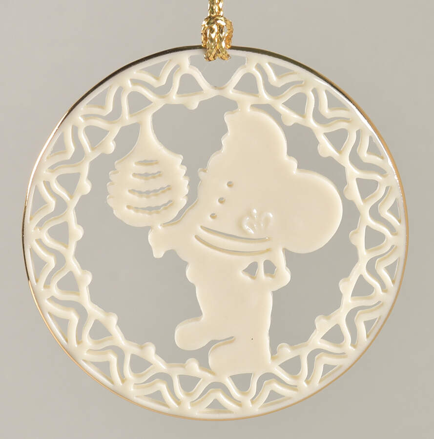 Yuletide Ornaments (Older) Santa With Tree - No Box by Lenox-1