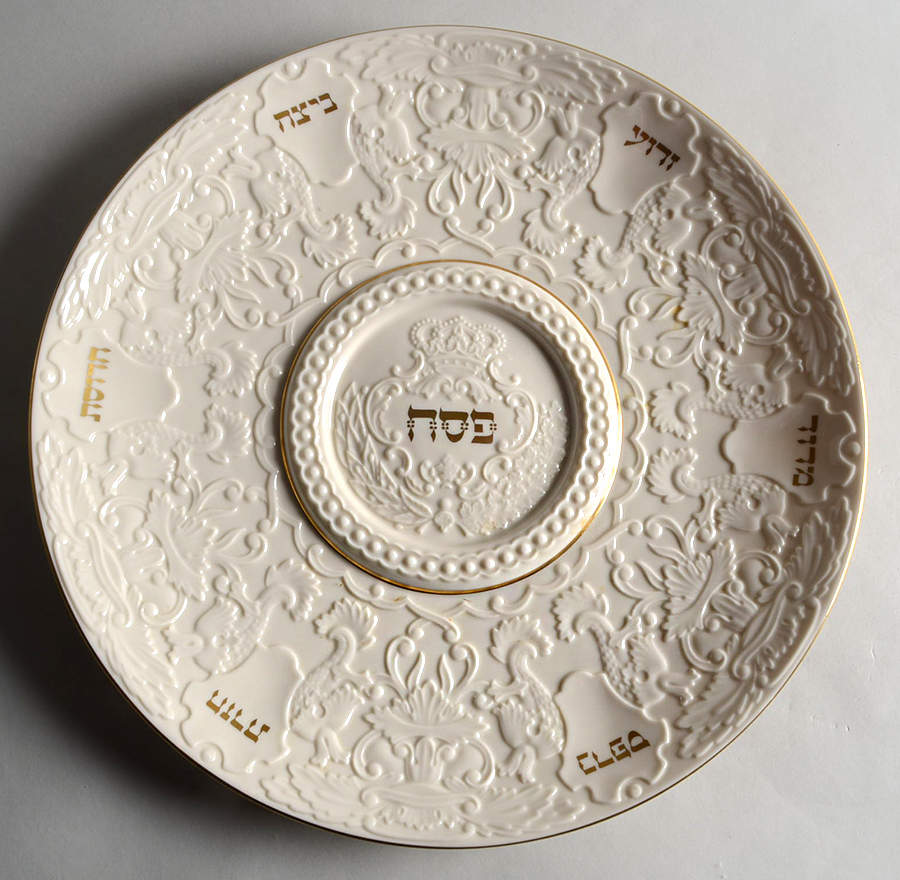 Judaic Collection Passover Seder Plate by Lenox-1