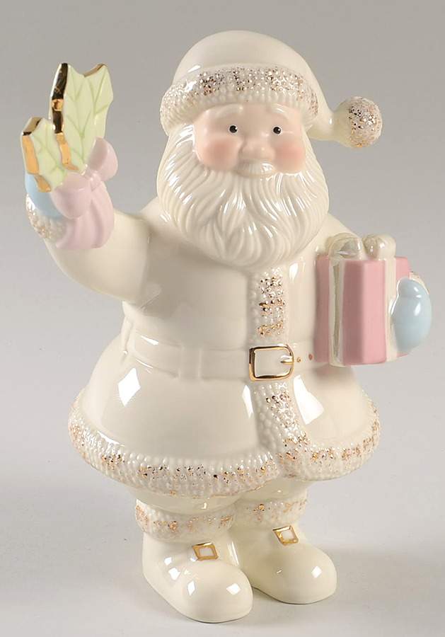 Lenox Christmas Figurine Santa With Holly - No Box by Lenox-1