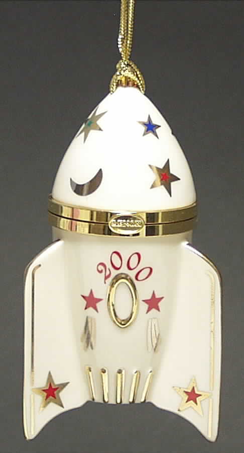 Time Capsule Ornament Rocket Box - Boxed by Lenox-1