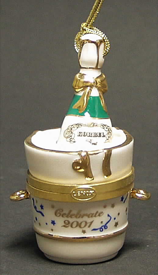 Time Capsule Ornament Korbel Champagne Box - Boxed by Lenox-1