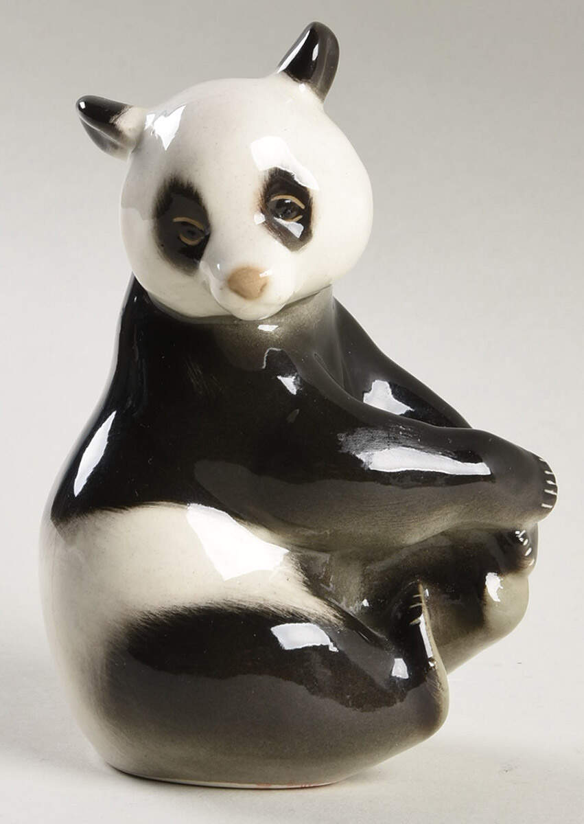 Lomonosov Figurines Panda  Sitting Up - Boxed by Lomonosov-1